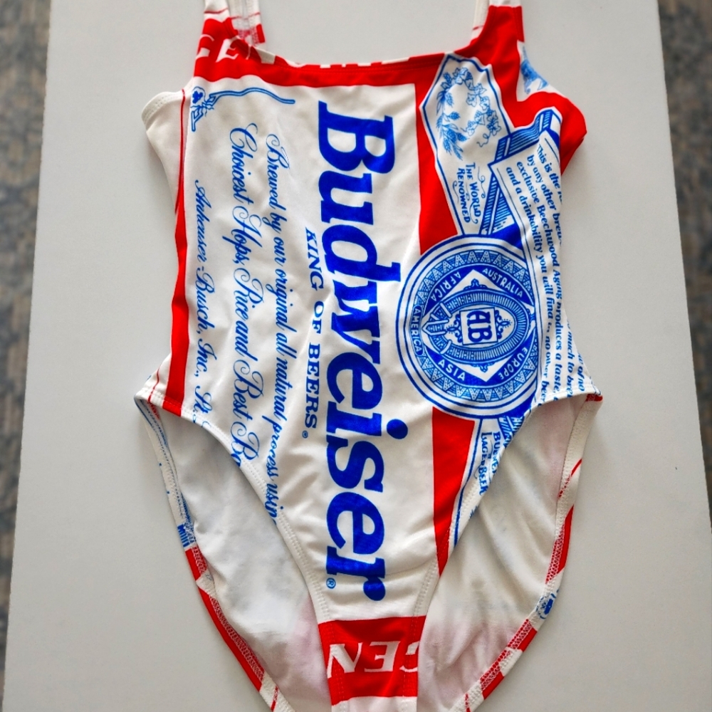 Budweiser one piece swimsuit - vintage